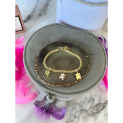 355 Złota bransoletka NA PREZENT STAL 316L