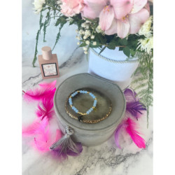 779 Bransoletka na gumce Ptaki Jaskółki stal 316L