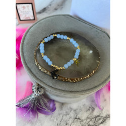 779 Bransoletka na gumce Ptaki Jaskółki stal 316L