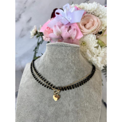 1201 Naszyjnik różaniec KORALIKI SERCE SERDUSZKO