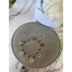 433 Bransoletka różaniec KONICZYNKI KORALIK STAL