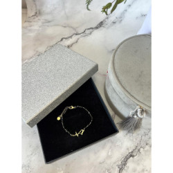 345 Bransoletka różaniec SERCE Linia życia KORALIK