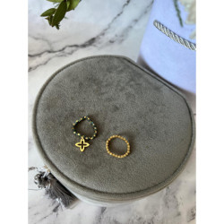 1309 Pierścionek na gumce KONICZYNKA KOMPLET 2szt