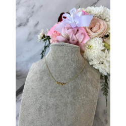 140 Złoty naszyjnik BLUEBERRY LINIA ŻYCIA STAL 316