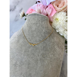 140 Złoty naszyjnik BLUEBERRY LINIA ŻYCIA STAL 316