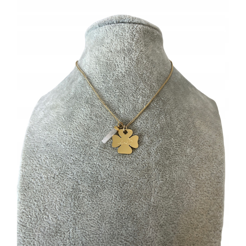 116 Złoty naszyjnik BLUEBERRY KONICZYNKA STAL 316L