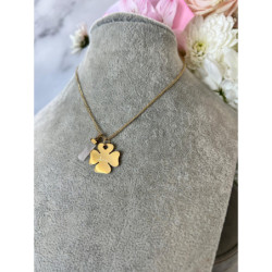 116 Złoty naszyjnik BLUEBERRY KONICZYNKA STAL 316L