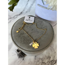 116 Złoty naszyjnik BLUEBERRY KONICZYNKA STAL 316L