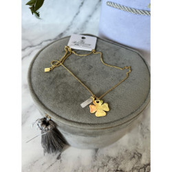 116 Złoty naszyjnik BLUEBERRY KONICZYNKA STAL 316L