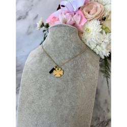 537 Złoty naszyjnik BLUEBERRY KINICZYNKA STAL 316L